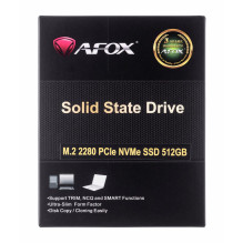SSD - Afox M.2 PCI-Ex4 512GB NVMe 2.5 GB / s SSD - Afox M.2 PCI-Ex4 512GB NVMe 2.5 GB / s