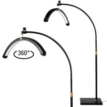Kosmetinė Lempa - MITOYA LED MĖNULIO ŠVIESA 2700-5600K Reguliuojamas Stovas Juodas Kosmetinė Lempa - MITOYA LED MĖNULIO ŠVIESA 2700-5600K Reguliuojamas Stovas Juodas