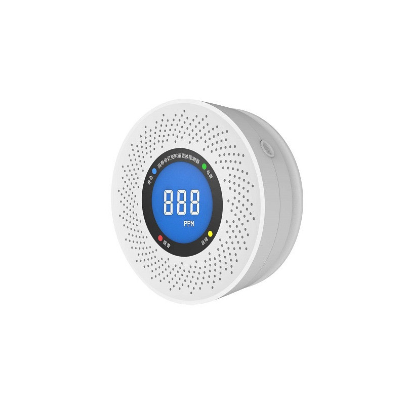 CO Detector - Electrochemical Sensor with LCD Display and 70 dB Signal