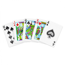 Playing cards - Copag Elite Poker Regular index 2 decks 100% PVC burgundy green