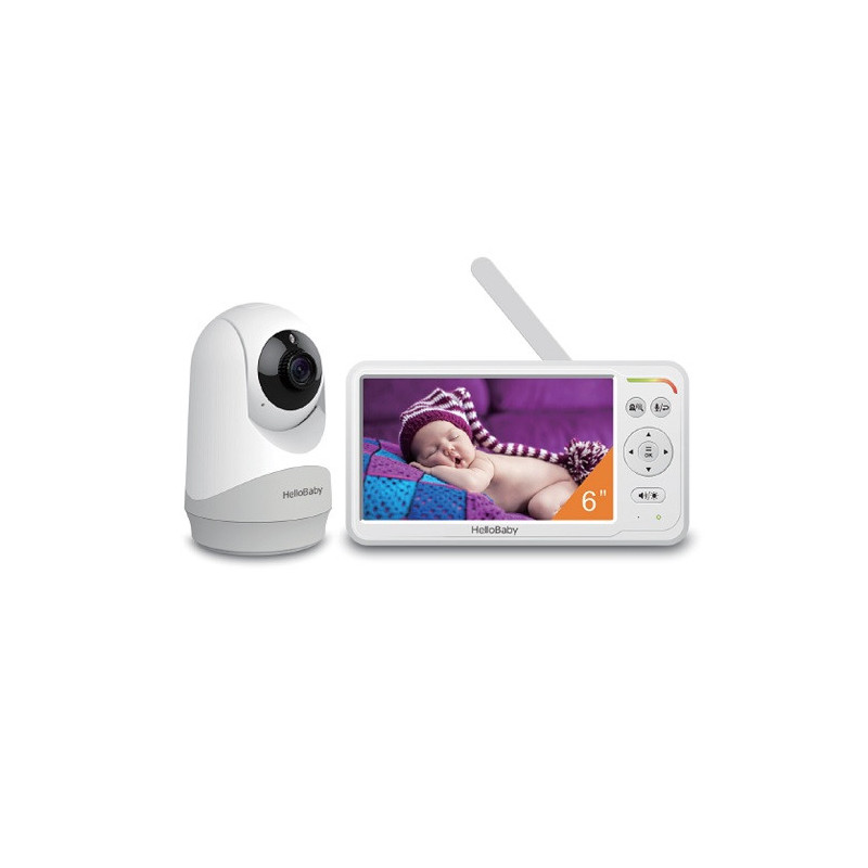 Vaikų Stebėjimo Prietaisas - HELLOBABY Vaizdo Stebėjimo Prietaisas 6" LCD IR Naktinio Matymo Dvišalis Pokalbis
