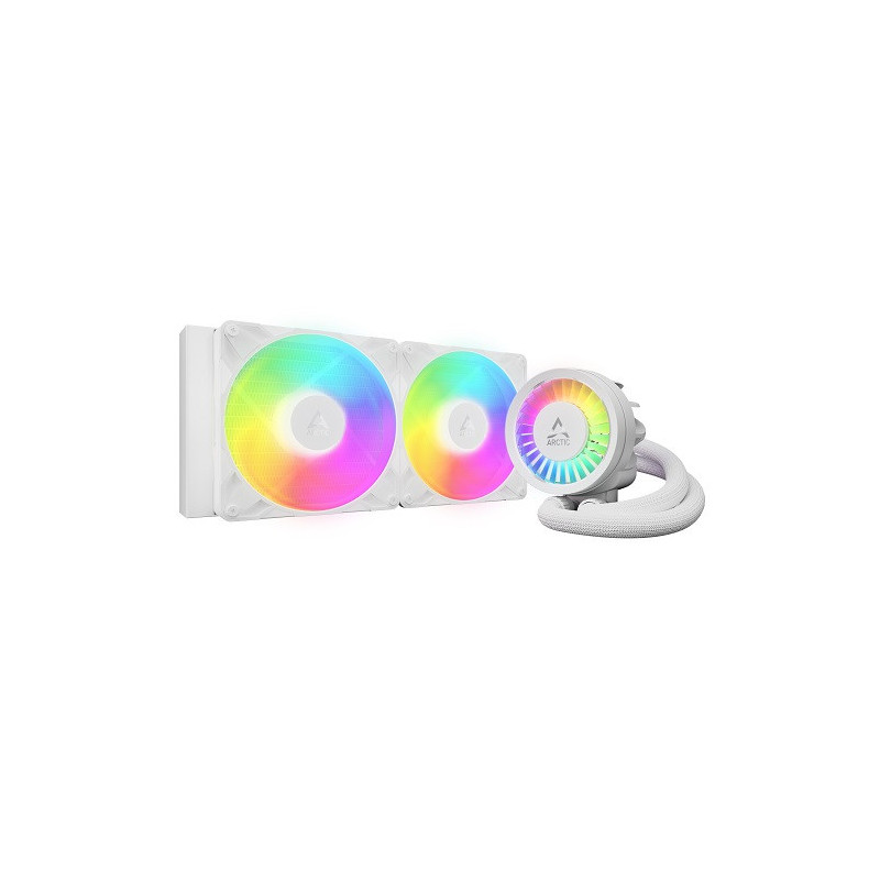Procesoriaus aušintuvas - Arctic Liquid Freezer III Pro 280 A-RGB su VRM ventiliatoriumi, balta