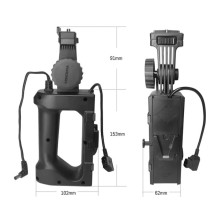 Lighting Accessory - Yongnuo YNLUX100 Handle with V-Lock Battery Holder Lighting Accessory - Yongnuo YNLUX100 Handle with V-Lock Battery Holder