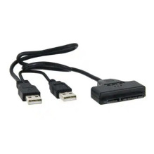 Adapteris - USB 2.0 Type-A į SATA 7+15Pin 480 Mbps Plug&amp;Play