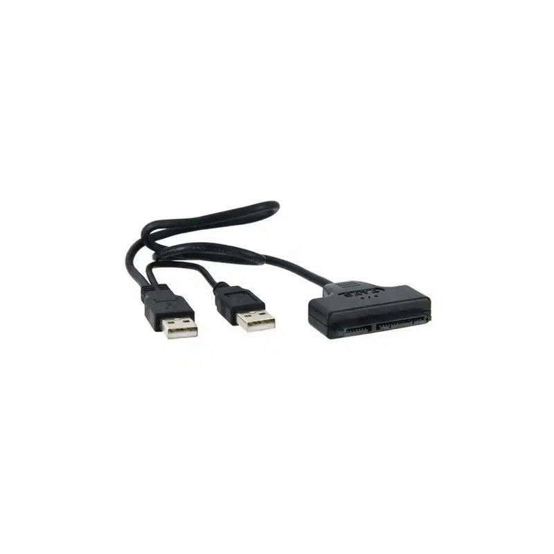 Adapteris - USB 2.0 Type-A į SATA 7+15Pin 480 Mbps Plug&amp;Play