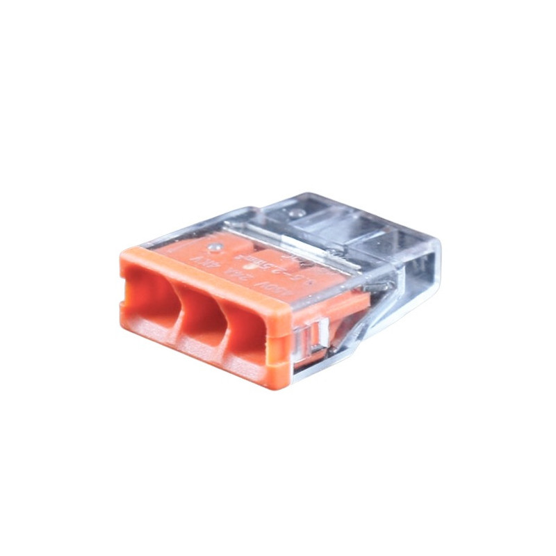 Electrical Connector - Connection Connector 3x 0.5-2.5mm² 24A 450V 100pcs