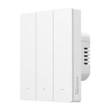 Išmanusis Sieninis Jungiklis - SONOFF M5-3C-80W Wi-Fi, Matter, 3-Gang, LED Indikatoriai