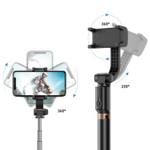 Telefono Objektyvas - Apexel APL-D6 3-in-1 Trikojis Gimbal Selfie Laikiklis