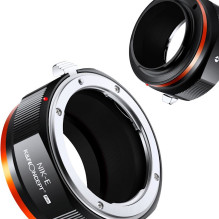 Adapteris - K&F Concept Nikon F į Sony NEX E-mount Aliuminio Varis Adapteris - K&F Concept Nikon F į Sony NEX E-mount Aliuminio Varis