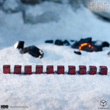 Stalo Žaidimas - Game of Thrones Targaryen Kauliukų Rinkinys 10xD6 Juodas / Raudonas Stalo Žaidimas - Game of Thrones Targaryen Kauliukų Rinkinys 10xD6 Juodas / Raudonas