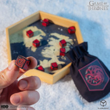 Stalo Žaidimas - Game of Thrones Targaryen Kauliukų Rinkinys 10xD6 Juodas / Raudonas Stalo Žaidimas - Game of Thrones Targaryen Kauliukų Rinkinys 10xD6 Juodas / Raudonas