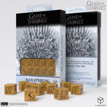 Stalo Žaidimas - Game of Thrones Baratheon Kauliukų Rinkinys 10xD6 Geltoni