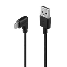USB Cable - LINDY USB 2.0 Type A to C Cable, 90° Right Angle, M / M, 0.5 m, Black USB Cable - LINDY USB 2.0 Type A to C Cable, 90° Right Angle, M / M, 0.5 m, Black