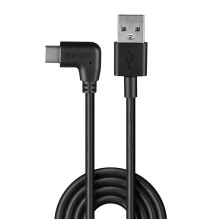 USB kabelis - LINDY USB 2.0 tipo A į C Laidas, 90° Dešinysis Kampas, M / M, 0.5 m, Juodas USB kabelis - LINDY USB 2.0 tipo A į C Laidas, 90° Dešinysis Kampas, M / M, 0.5 m, Juodas