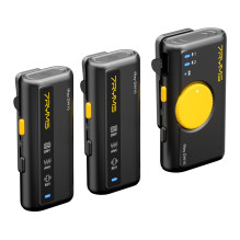 Wireless Microphone - 7Ryms DW10 Dual Channel USB-C 3.5mm Omni-Directional Black Wireless Microphone - 7Ryms DW10 Dual Channel USB-C 3.5mm Omni-Directional Black