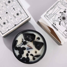 Kvepianti Žvakė - Hop Hare Crystal Floral Cedar &amp; Patchouli 22h Degimo Laikas