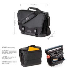 Camera bag - Tenba DNA 13 DSLR messenger bag for camera and laptop - Black Camera bag - Tenba DNA 13 DSLR messenger bag for camera and laptop - Black