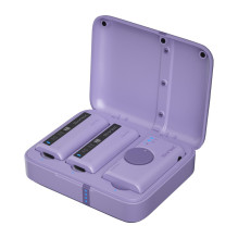 Belaidis Mikrofonas - 7Ryms iRay DW10 Dviejų Kanalų Imtuvas ir Siųstuvai Violetinė