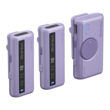 Belaidis Mikrofonas - 7Ryms iRay DW10 Dviejų Kanalų Imtuvas ir Siųstuvai Violetinė