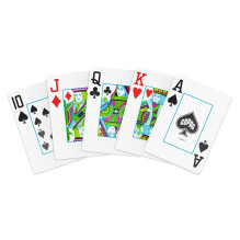 Žaidimų kortos - Copag Neoteric Poker Jumbo indeksas 2 kaladės 100% plastikas geltona mėlyna rožinė