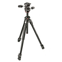 Tripod - Manfrotto MT290DUA3 Adjustable Legs Quick Release Plate Black
