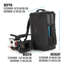 Camera Backpack - Tenba Cineluxe v2 Backpack 24 Durable Padded Black Camera Backpack - Tenba Cineluxe v2 Backpack 24 Durable Padded Black