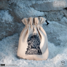Žaidimų Priedas - Game of Thrones Sosto Kauliukų Maišelis, Medvilnė, Smėlio Spalvos