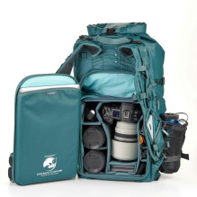 Camera Backpack - Shimoda Action X40 V2 Women's Starter Kit, Modular Insert, Dual Laptop Pockets, Roll Top Access