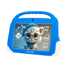 Tablet Computer - KidsTAB8 4G 4 / 64GB, Blue + Case Tablet Computer - KidsTAB8 4G 4 / 64GB, Blue + Case