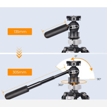 Construction Tripod - KF Concept FH-01 2D Aluminum 360° Rotation 3 kg Capacity Construction Tripod - KF Concept FH-01 2D Aluminum 360° Rotation 3 kg Capacity