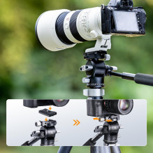 Construction Tripod - KF Concept FH-01 2D Aluminum 360° Rotation 3 kg Capacity Construction Tripod - KF Concept FH-01 2D Aluminum 360° Rotation 3 kg Capacity