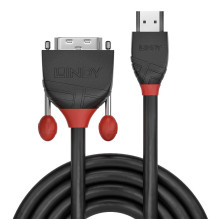 HDMI Laidas - LINDY Black Line HDMI į DVI-D, 1920x1200 60Hz, 3 m, Juodas HDMI Laidas - LINDY Black Line HDMI į DVI-D, 1920x1200 60Hz, 3 m, Juodas