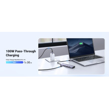 Laptop Dock - UGREEN 15596 USB 3.2 Gen 1 Type-A / C, HDMI 2.0, 100W PD