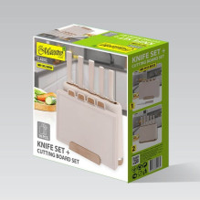 Food Processor - Kitchen Knife Set - Maestro MR-1412 with Cutting Boards and Block for Non-stick