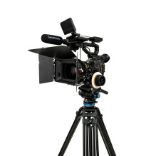 Stovas - Benro A673TMBS8PRO Aliuminio Stovas su Skysčiu Galva Juodas