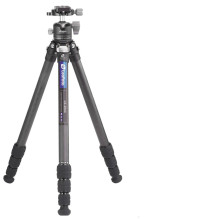 Tripodas - Leofoto Ranger LS-254C+LH-30 Anglies pluoštas, 4 sekcijos, kamuolinis galva