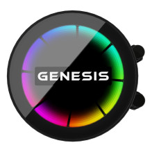 Procesoriaus aušintuvas - GENESIS NLG-2319 All-in-One Liquid Cooler su Dviejų Ventiliatorių Juodas