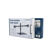 Monitoriaus Laikiklis - GEMBIRD MS-D2ST-01 Dviejų Monitorių 17"-32" 9 kg Juodas Monitoriaus Laikiklis - GEMBIRD MS-D2ST-01 Dviejų Monitorių 17"-32" 9 kg Juodas