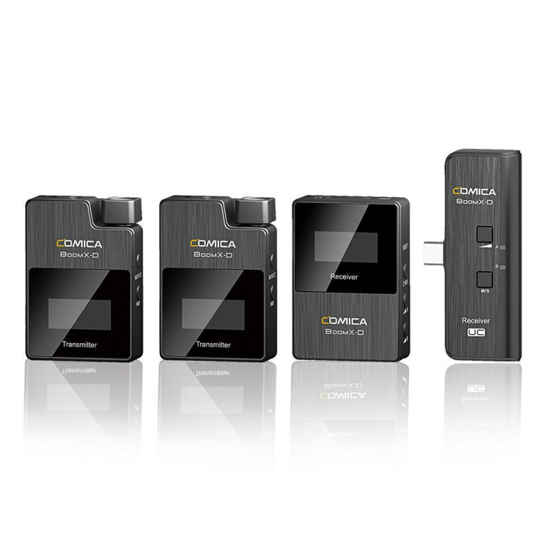 Audio equipment - Comica BoomX-D D2 wireless microphone system dual channel rechargeable