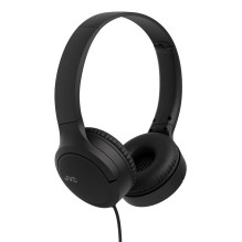 Headphones - JVC HA-S33UCBU Wired 1.2m Cable With Control Binaural Black Headphones - JVC HA-S33UCBU Wired 1.2m Cable With Control Binaural Black