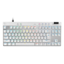 Žaidimų Klaviatūra - Logitech G PRO X TKL Rapid USB QWERTY 1ms Atsakas Balta Žaidimų Klaviatūra - Logitech G PRO X TKL Rapid USB QWERTY 1ms Atsakas Balta