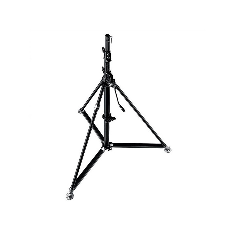 Tripod - Manfrotto SUPER WIND UP Steel Adjustable Height Black