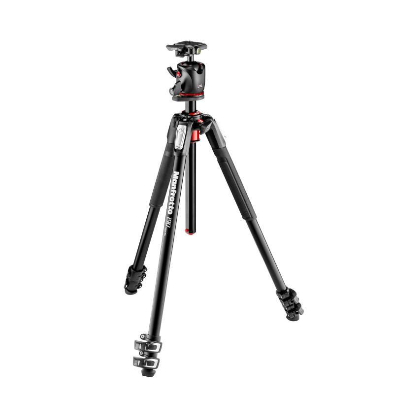 Tripod - Manfrotto MT190XPRO3 with MHXPRO-BHQ2 head, maximum height 160 cm, folded 55 cm