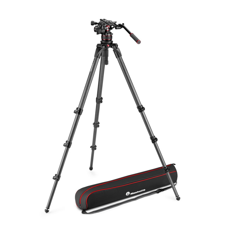 Tripod set - Manfrotto 536 tripod with 612 fluid head and bag