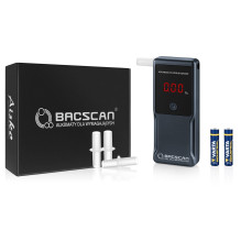 Alcohol Meter - BACSCAN F-50 0-4% BAC LCD Display Memory 10 Records Gray