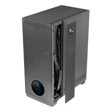 Korpusas - Tacens 2SAGITTA20 Midi Tower Grūdintas Stiklas Plienas Juodas Korpusas - Tacens 2SAGITTA20 Midi Tower Grūdintas Stiklas Plienas Juodas