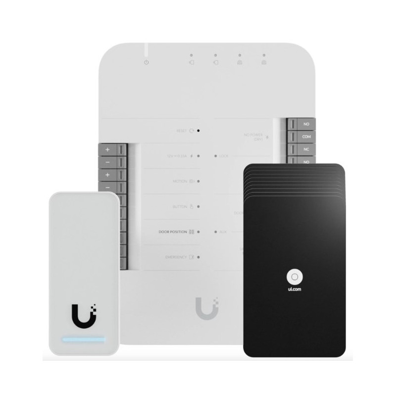 Prieigos kontrolės sistema - Ubiquiti G2 pradžios rinkinys 6-port PoE juodas, sidabrinis