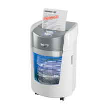Office Waste Bin - LEITZ IQ OptiMax 350 Micro Cut P5 22L White Office Waste Bin - LEITZ IQ OptiMax 350 Micro Cut P5 22L White