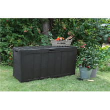 Garden Storage Box - KETER SHERWOOD 270L Weatherproof with Lid and Handles Garden Storage Box - KETER SHERWOOD 270L Weatherproof with Lid and Handles