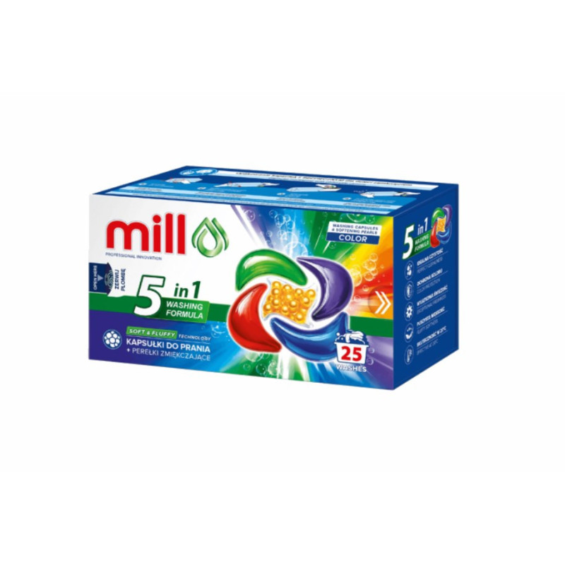 Washing capsule - MADONIS MILL PRO 5k 25 pcs with softening granules